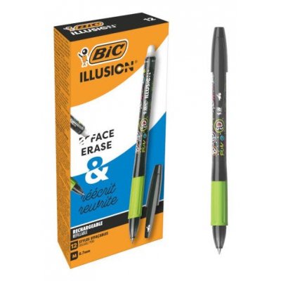 Illusion Negro Bolígrafo Medio 12 pieza(s)