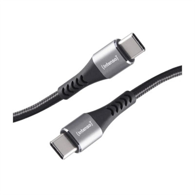 Cable usb tipo c intenso 1m - macho - macho - negro