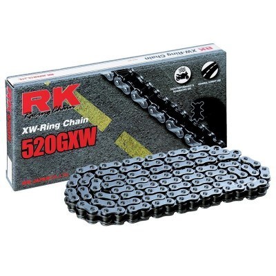 Cadena RK 520GXW con 102 eslabones negro 520GXW-102