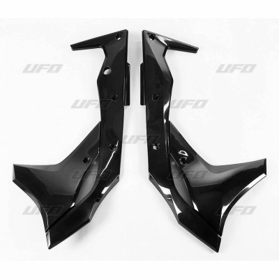 Paneles laterales radiador UFO negro Kawasaki KX250F KA04747#001