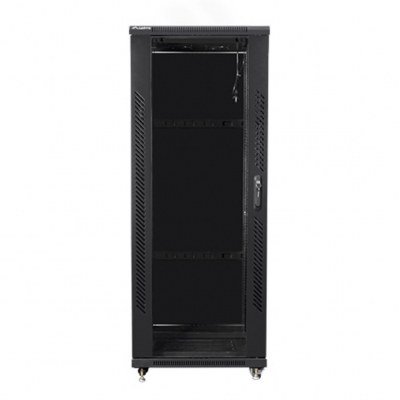Armario rack lanberg de suelo 32u - 600x600x1603 19pulgadas flat pack negro