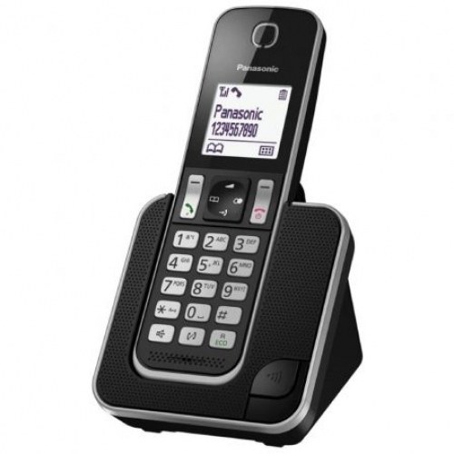 Teléfono Inalámbrico Panasonic KX-TGD310SPB/ Negro/Plata