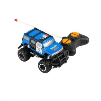 CAR UGO RC POLICE - 10KM/H - ALCANCE 10M - FUENTE DE ALIMENTACIÓN 4*AA - ESCALA 1:43 - AZUL