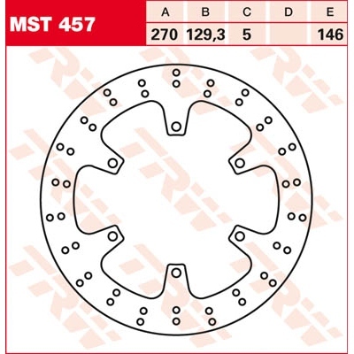 Discos de freno TRW MST457