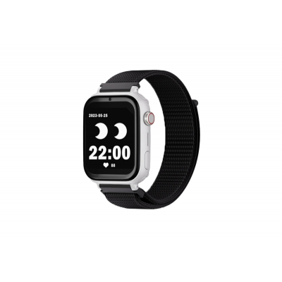 Savefamily Reloj Inteligente Infantil SaveWatch Plus con GPS y Llamada - IP67 - Boton SOS - Carcasa Blanca - Correa Tela Negra