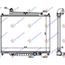 RADIATOR 3.6 TD DIESEL AUTOMATIC (495x680) (NRF)