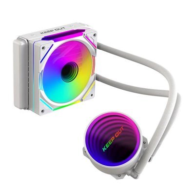 Kit de refrigeracion liquida keep out xwc - 120 argb 120mm blanco