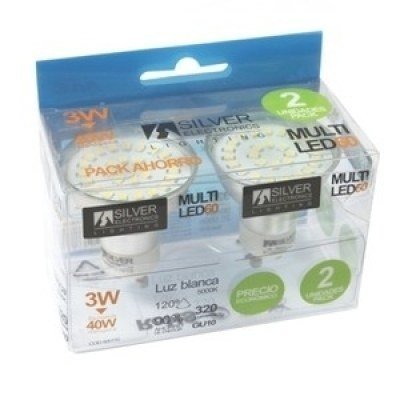 Bombilla MULTI-LED GU10 4W 5000K (PACK 2 unidades)