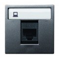 TOMA RED RJ45 CON TAPA ZENIT ANTRACITA