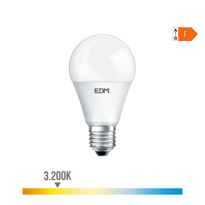 Bombilla standard led e27 17 w 1800 lm 3200 k luz calida ø6,5 x 12,5 cm