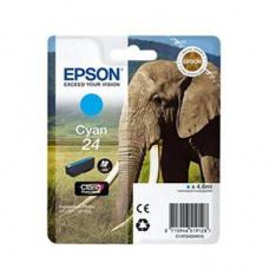 Cartucho tinta epson t242240 cian xp - 750 c13t24224010 - elefante