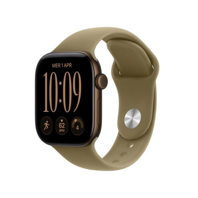 Smartwatch apple watch s12 gps + cell 42mm dark bronze case with olive sport band s - m