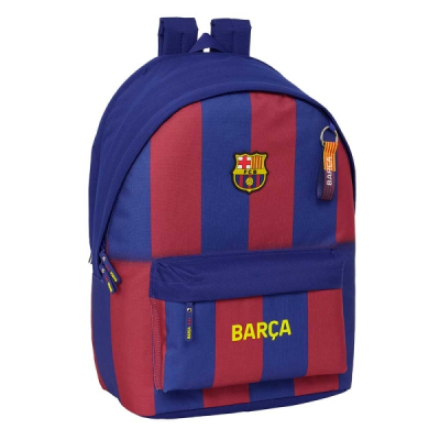 Safta F.C.Barcelona Mochila Antirrobo para Portatil hasta 15.6 - Bolsillo para Tablet hasta 11 - USB Integrado - Cremallera con Doble Tirador - 31x44x18cm - Color Rojo y Azul