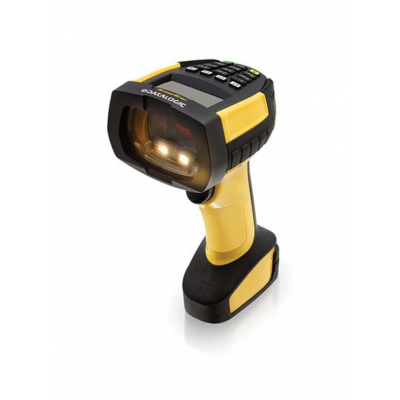 PM9600-DKHP433RB lector de código de barras Lector de códigos de barras portátil 1D/2D Laser Negro, Amarillo