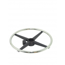 Piqueras y Crespo Kit de 1 Aro reposapies cromado.