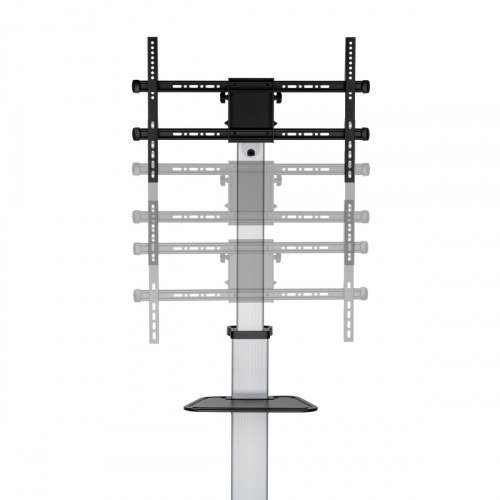 Aisens - Soporte De Suelo Con Rueda, Bandeja Para Dvd Para Monitor/Tv