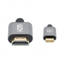 CABLE USB-C A HDMI M 1 METRO 4K 60Hz NEGRO MANHATTAN 153591