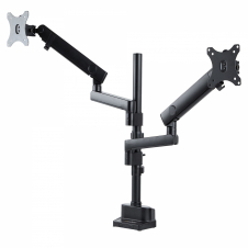 StarTech.com Brazo de Soporte para Dos Monitores - Base Soporte de Movimiento Articulado y Altura Ajustable para 2 Monitores VESA de hasta 32 Pulgadas