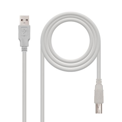 CABLE USB 2.0 IMPRESORA, TIPO A/M-B/M, BEIGE, 1.8 M