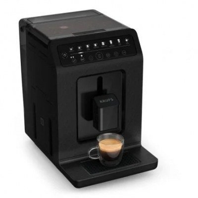 Cafetera Expreso Krups Evidence Eco-Design/ 1450W/ 15 Bares/ Negra