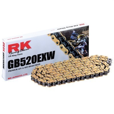 Cadena RK GB520EXW con 136 eslabones oro GB520EXW-136