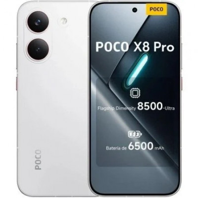 Smartphone Xiaomi POCO X8 Pro 8GB/ 512GB/ 6.59/ 5G/ Blanco