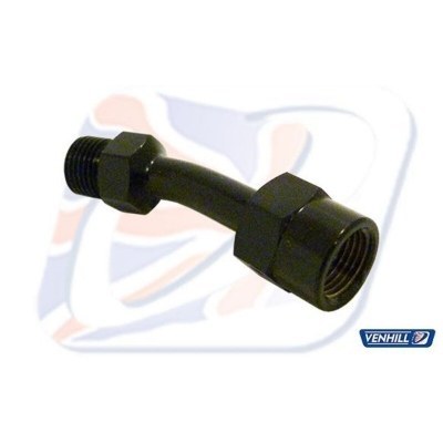 Conector 20° Venhill negro E620/BK