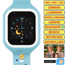 SaveFamily Reloj Iconic 4G Plus Kids Wonderful Azul - Reloj con Localizador