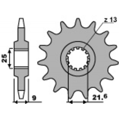 PBR Steel Standard Front Sprocket 2049 - 428 2049.10.18NC