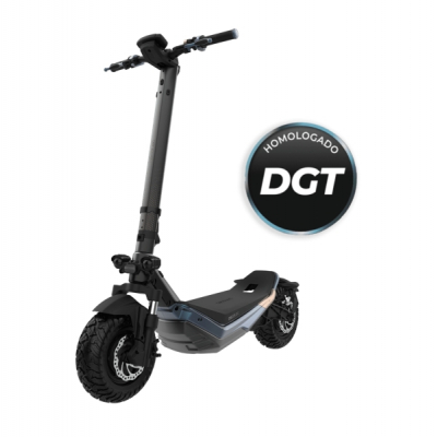 Cecotec Bongo Serie Doble Z 75 Patinete Electrico - 2200W - Autonomia 75km - Ruedas 10.5 - Homologado por la DGT - Doble Suspension - Frenos de Disco y E-ABS - Velocidad 25km/h - Color Negro y Azul