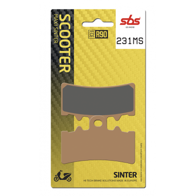 MS Scooter Maxi Sintered Brake Pads SBS 231MS