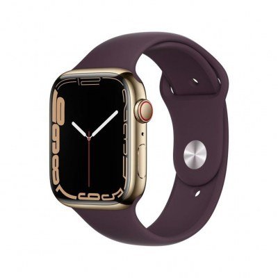 Reloj smartwatch apple watch series 7 gps + cellular 45mm gold pantalla ip6x - retina - sensor o2 - app ecg