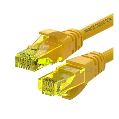 Cable de red wp latiguillo rj45 u - utp cat.6a 0.5m amarillo