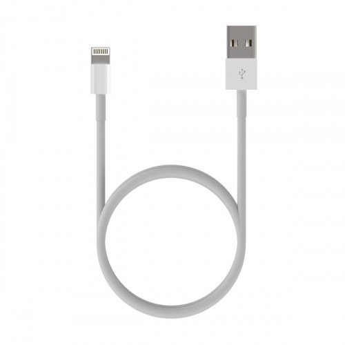 Aisens - Cable Lightning A Usb 2.0, Lightning/M-Usb A/M, Blanco, 0.5M