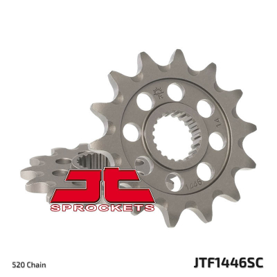 Piñón JT SPROCKETS acero autolimpiable 1446 - Paso 520 JTF1446.13SC