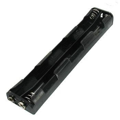 Portapilas R06x6 con Broche 6 pilas AA