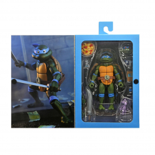 Ultimate leonardo vhs scale action fig. 18 cm teenage mutant ninja turtles cartoon