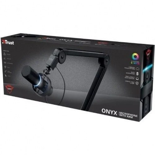 Micrófono Profesional con Brazo Trust Gaming GXT 255+ Onyx/ USB 2.0