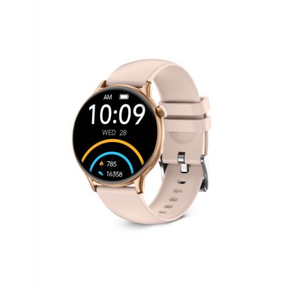Ksix Core2 Smartwatch - Pantalla AMOLED 1,43? AMOLED - Autonomia Hasta 5 Dias - Modos Deporte y Salud, Llamadas, Asistentes de voz - IP67 - Color Rosa