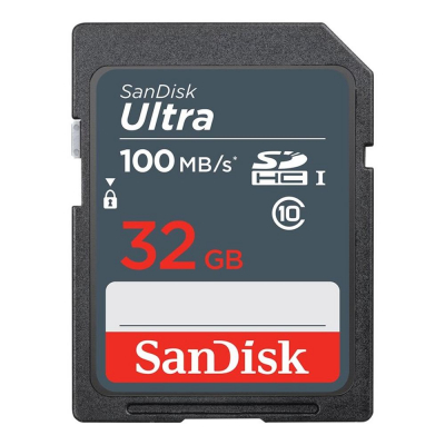Tarjeta de memoria secure digital sdhc sandisk ultra - 32gb - clase 10 - sdhc