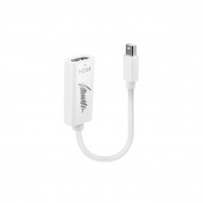 Lindy 41719 adaptador de cable de vͭdeo Mini DisplayPort HDMI Blanco
