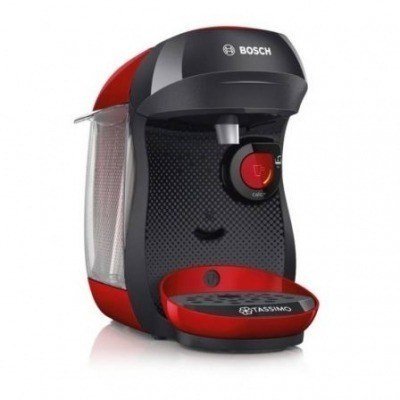 Cafetera de Cápsulas Bosch Tassimo Happy/ Negra y Roja