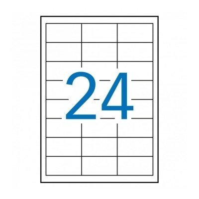 Apli Etiquetas Permanentes Blancas 64.6 x 33.8 mm - 100 Hojas - Resistentes Intemperie