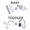 Auriculares Dooky 2 en 1 Baby Junior