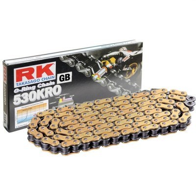 Cadena RK GB530KRO con 136 eslabones oro GS530KRO-136