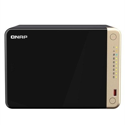 Servidor nas qnap ts - 664 - 8g nas 6xhdd - bay 2x2.5gbe 4xusb