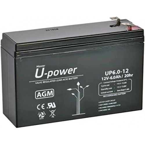 Bateria PLOMO 12V 6Ah UPS/Sais 151x50x94mm UP6-12