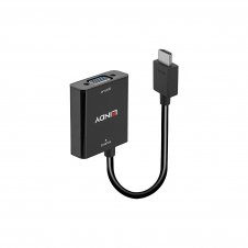 Lindy 38291 adaptador de cable de v?deo 0,1 m HDMI tipo A (Estándar) VGA (D-Sub) Negro