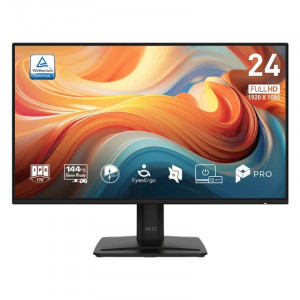 Monitor MSI PRO MP243 E14, 23,8 pulgadas, Full HD, IPS, 144 Hz, 1 ms MPRT, altavoces, HDMI, DisplayPort, negro