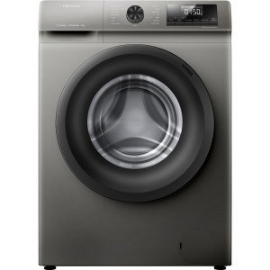 Lavadora Hisense WFQP8014EVMT, 8kg, 1400rpm, función vapor, 15 proogramas, tecnología inverter, clase A, gris